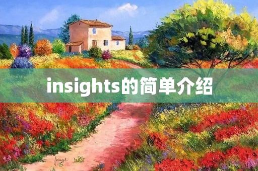 insights的简单介绍 insights的简单介绍