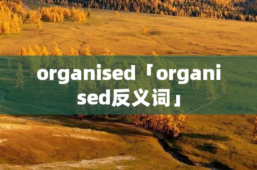 organised「organised反义词」 organised「organised反义词」