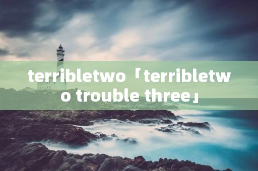 terribletwo「terribletwo trouble three」