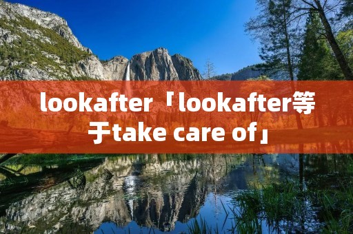 lookafter「lookafter等于take care of」