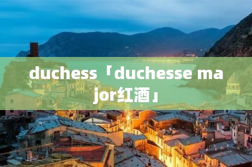 duchess「duchesse major红酒」