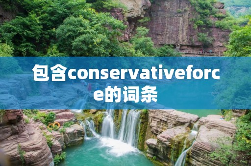 包含conservativeforce的词条