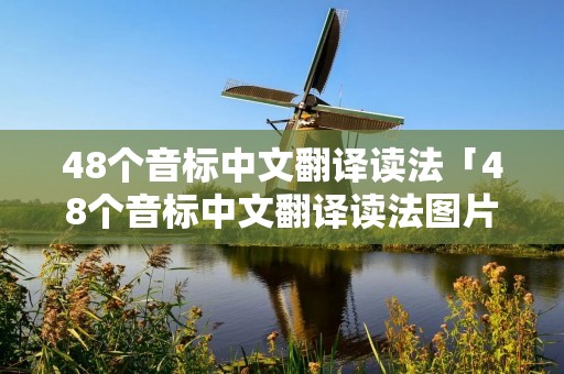 48个音标中文翻译读法「48个音标中文翻译读法图片」