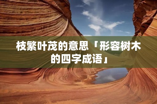 枝繁叶茂的意思「形容树木的四字成语」