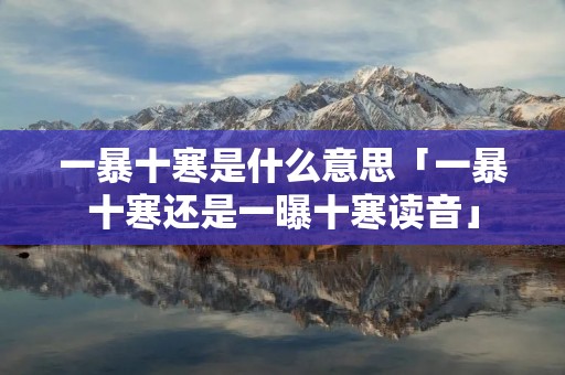 一暴十寒是什么意思「一暴十寒还是一曝十寒读音」