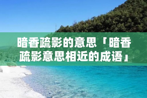 暗香疏影的意思「暗香疏影意思相近的成语」