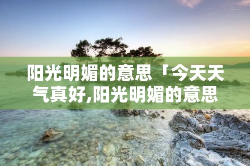 阳光明媚的意思「今天天气真好,阳光明媚的意思」