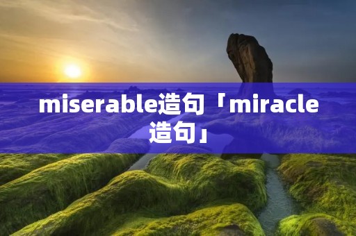 miserable造句「miracle造句」