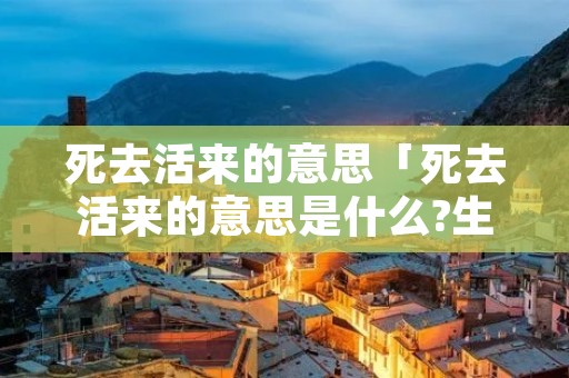 死去活来的意思「死去活来的意思是什么?生肖」