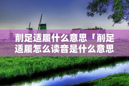 削足适履什么意思「削足适履怎么读音是什么意思」