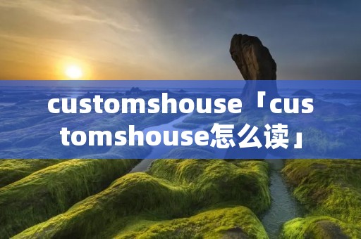 customshouse「customshouse怎么读」