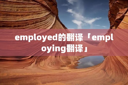 employed的翻译「employing翻译」