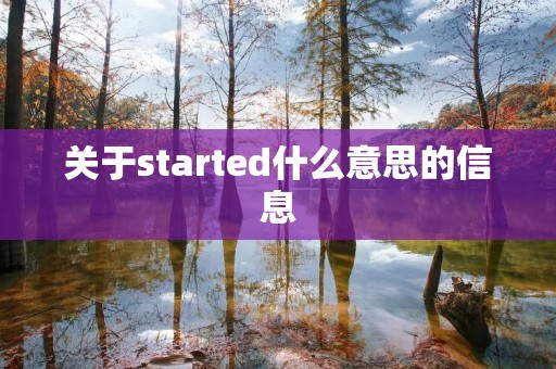 关于started什么意思的信息
