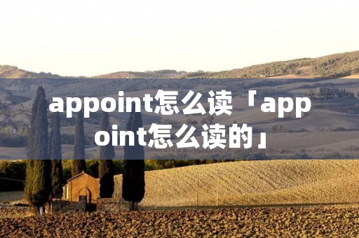 appoint怎么读「appoint怎么读的」