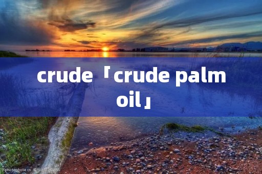 crude「crude palm oil」