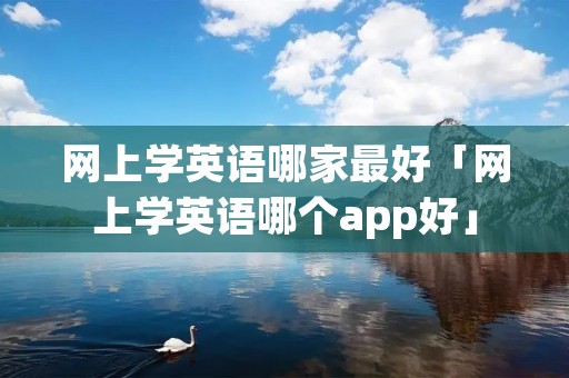 网上学英语哪家最好「网上学英语哪个app好」 网上学英语哪家最好「网上学英语哪个app好」