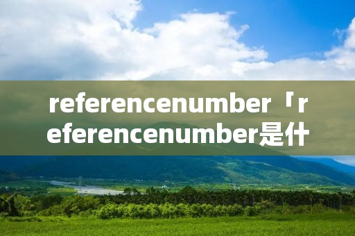 referencenumber「referencenumber是什么意思英语」 referencenumber「referencenumber是什么意思英语」