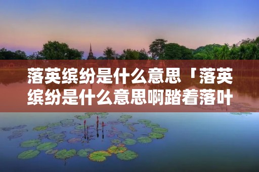 落英缤纷是什么意思「落英缤纷是什么意思啊踏着落叶」