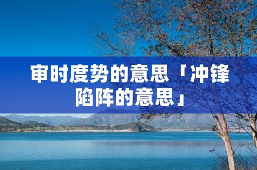 审时度势的意思「冲锋陷阵的意思」