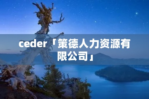 ceder「策德人力资源有限公司」