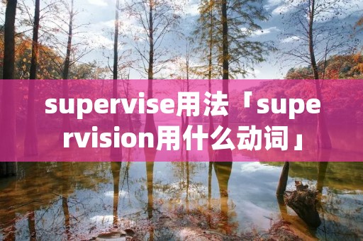 supervise用法「supervision用什么动词」