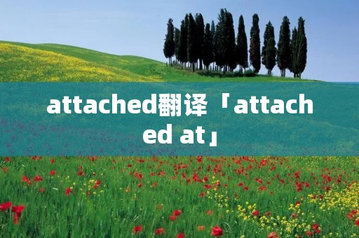 attached翻译「attached at」