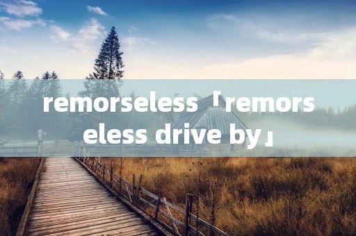 remorseless「remorseless drive by」