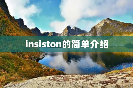 insiston的简单介绍 insiston的简单介绍