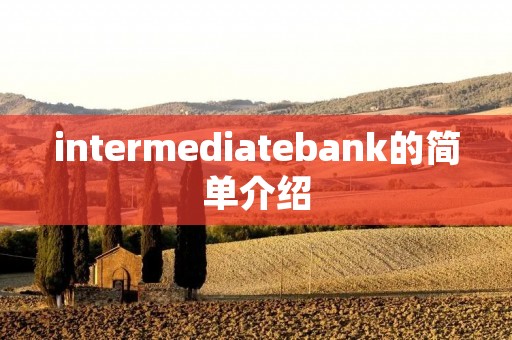 intermediatebank的简单介绍