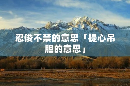 忍俊不禁的意思「提心吊胆的意思」
