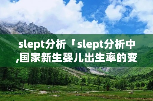 slept分析「slept分析中,国家新生婴儿出生率的变化属于哪一个因素」