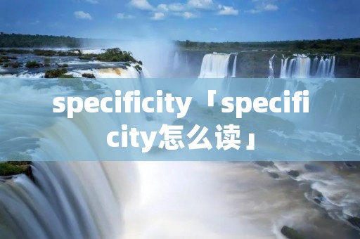 specificity「specificity怎么读」