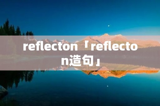 reflecton「reflecton造句」