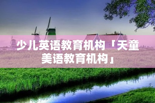 少儿英语教育机构「天童美语教育机构」