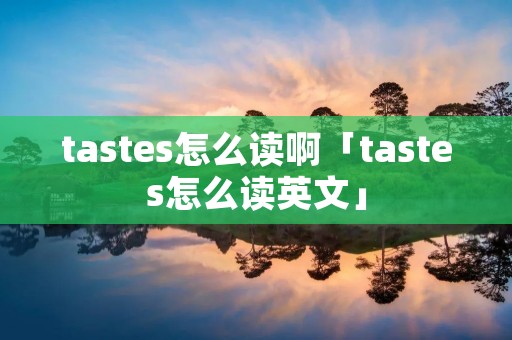 tastes怎么读啊「tastes怎么读英文」