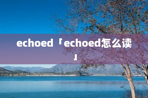 echoed「echoed怎么读」