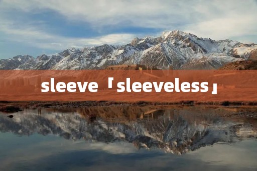 sleeve「sleeveless」 sleeve「sleeveless」