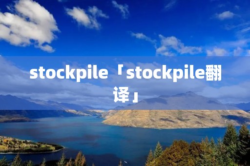 stockpile「stockpile翻译」