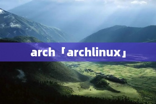 arch「archlinux」 arch「archlinux」