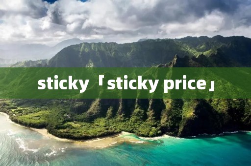 sticky「sticky price」