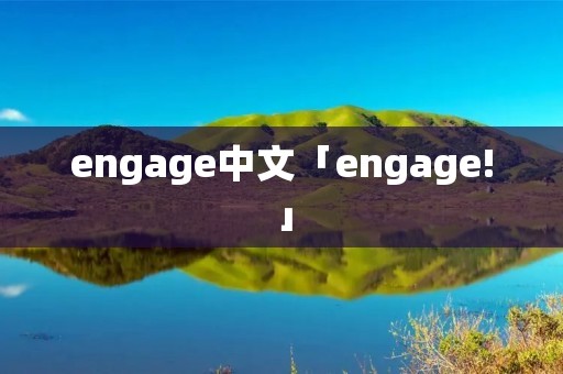engage中文「engage!」