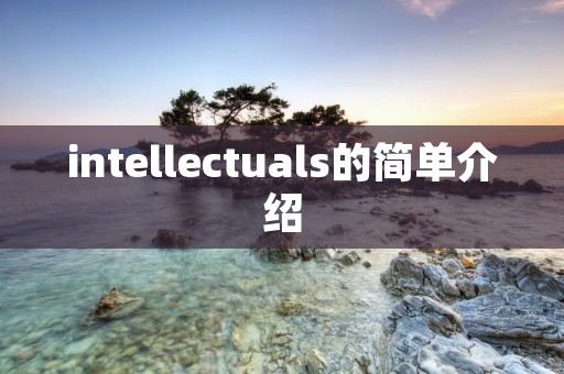 intellectuals的简单介绍