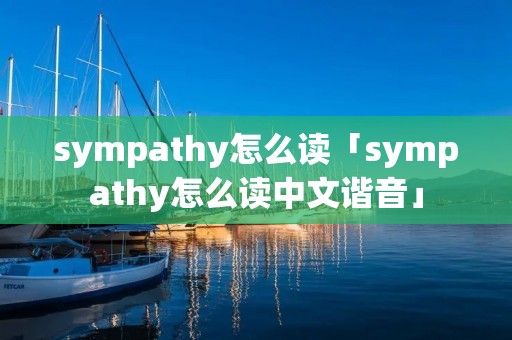 sympathy怎么读「sympathy怎么读中文谐音」 sympathy怎么读「sympathy怎么读中文谐音」