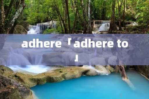 adhere「adhere to」