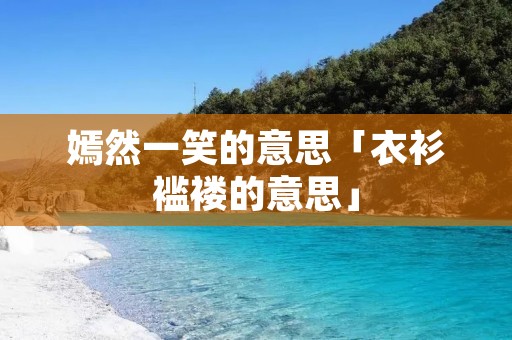 嫣然一笑的意思「衣衫褴褛的意思」
