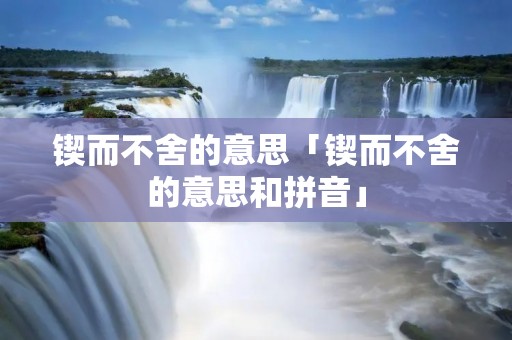 锲而不舍的意思「锲而不舍的意思和拼音」