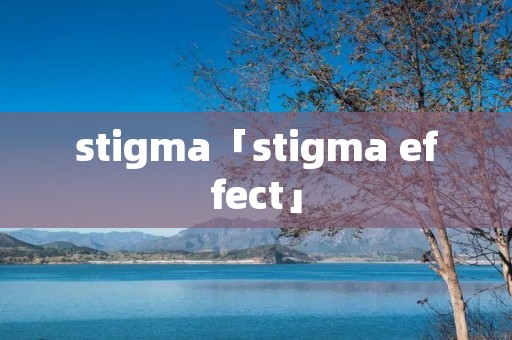 stigma「stigma effect」
