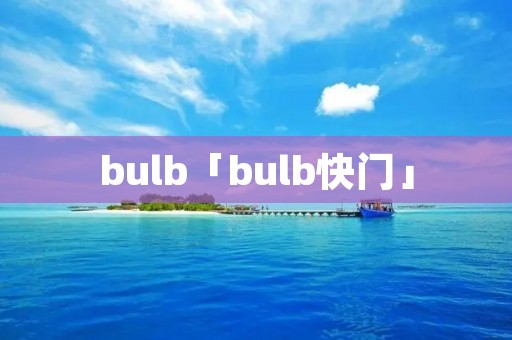 bulb「bulb快门」 bulb「bulb快门」