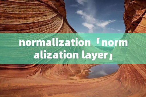 normalization「normalization layer」