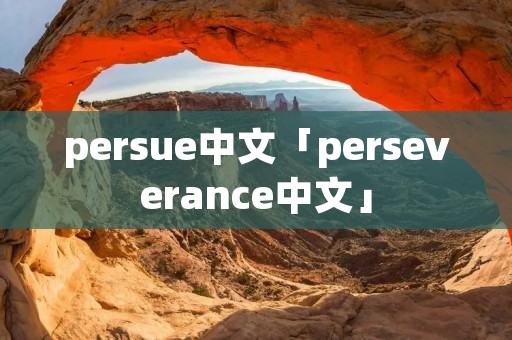 persue中文「perseverance中文」